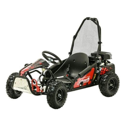 coleman mini bike coastal B200 in installation Waves, sand, and two wheels.