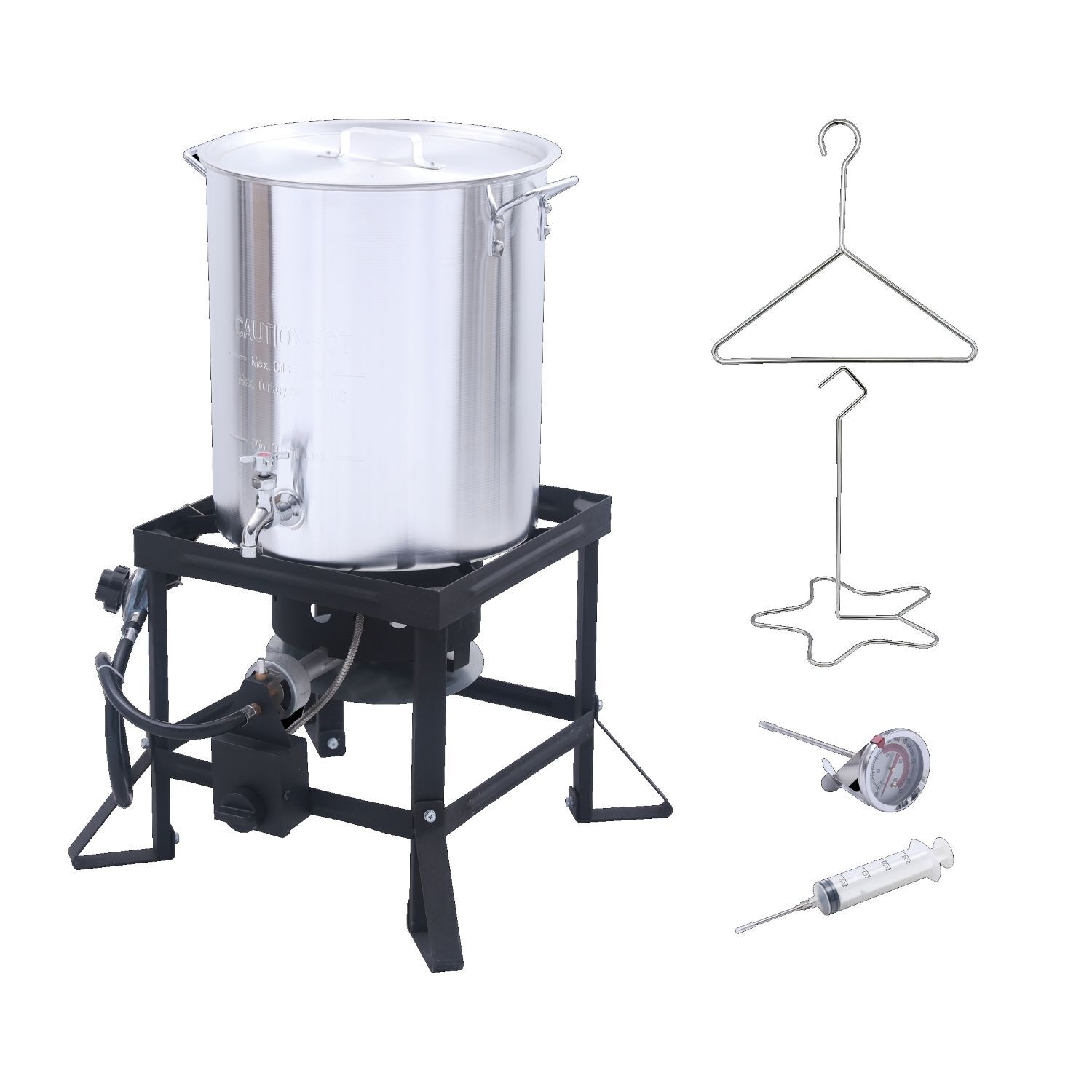 Craftworx Heavy Duty Turkey Fryer with Timer, 36-Qt