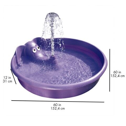 Gracious Living Purple Elephant Spray Pool 60-In