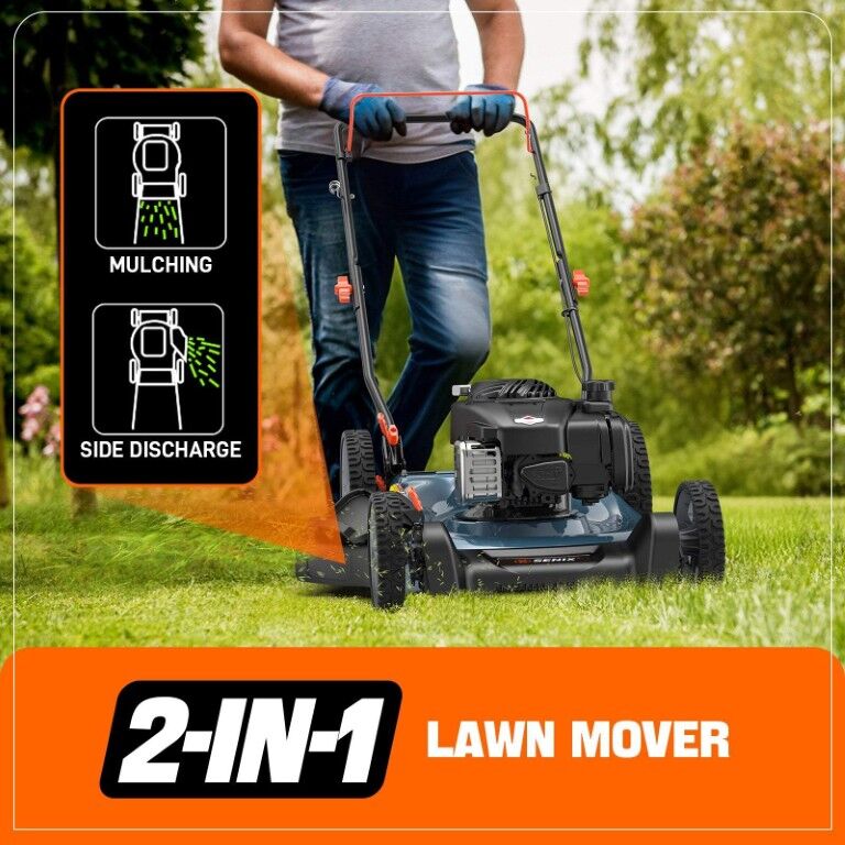 SENIX 21-In 125cc 4-Cycle Briggs & Stratton Engine Gas Push Lawn Mower