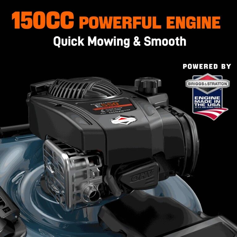 SENIX 21-In 140cc 4-Cycle Briggs & Stratton Gas Self-Propelled Lawn Mower