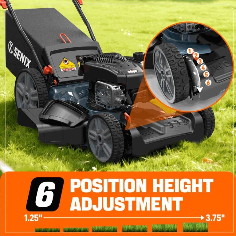 SENIX 21-In 140cc 4-Cycle Briggs & Stratton Gas Self-Propelled Lawn Mower
