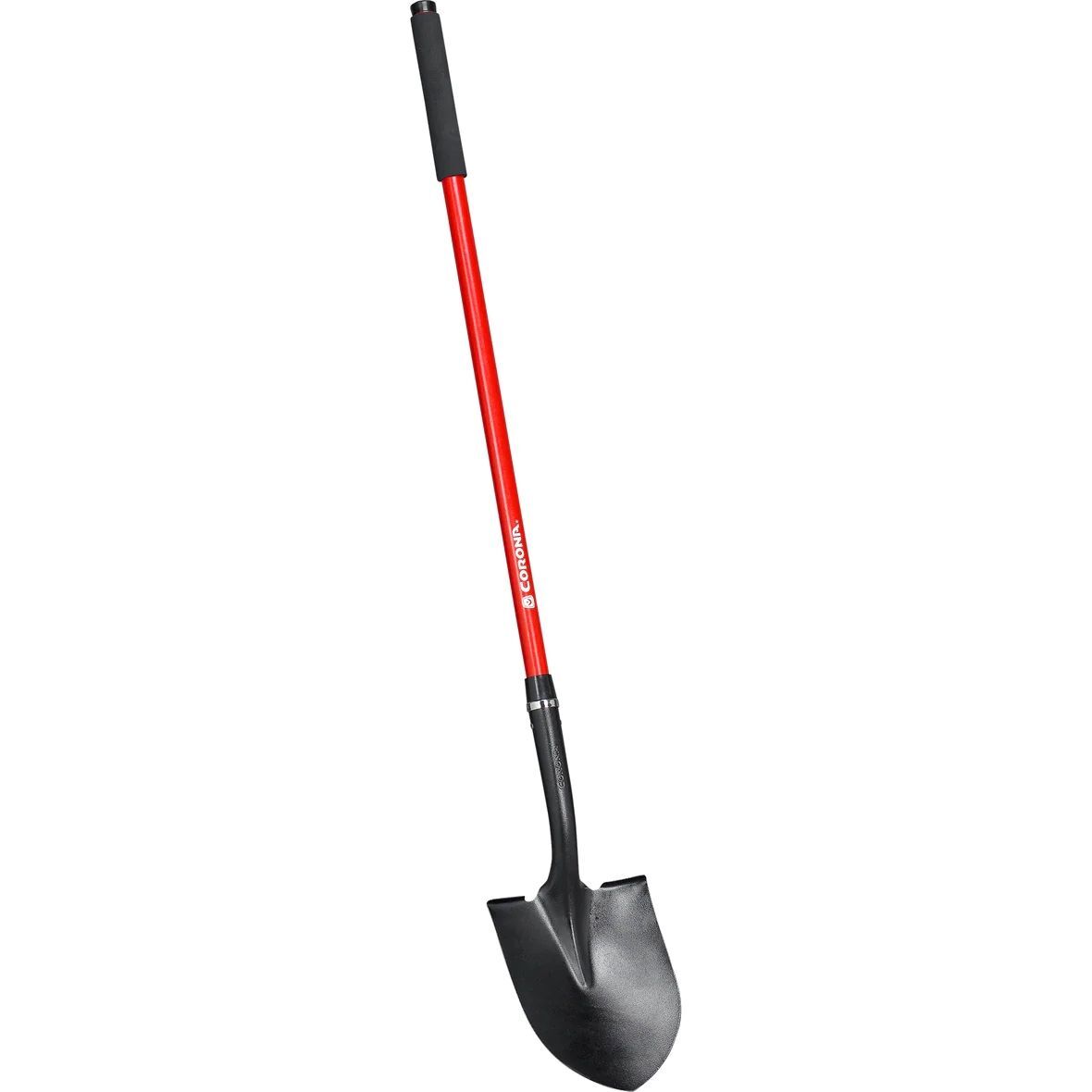 Corona Round Point Shovel with Fiberglass Handle, Head 12-In, 15-Ga, 48-In
