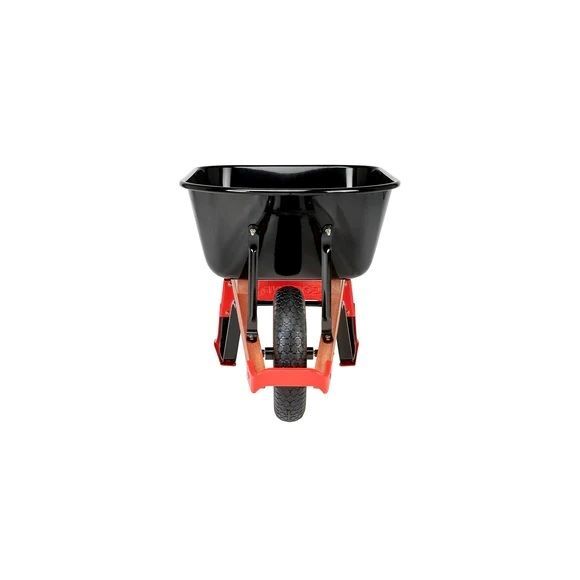 Corona Professional Steel Wheelbarrow with Wood Handles and Flat Free Tire, 6-Cu Ft