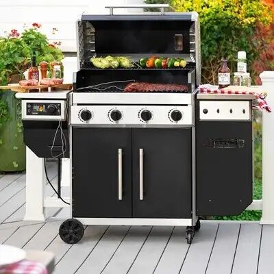 Lifetime 4-Burner Propane/Pellet Smoker Grill Combo
