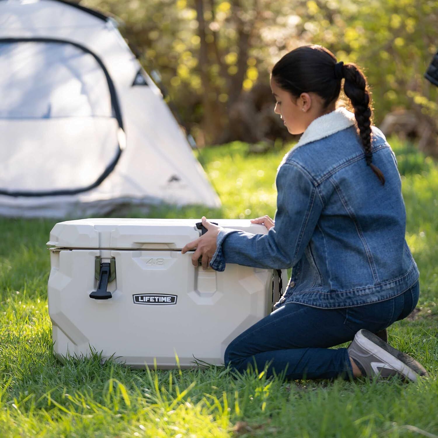 Lifetime Pumice Stone/Green High Performance Cooler, 48-Qt