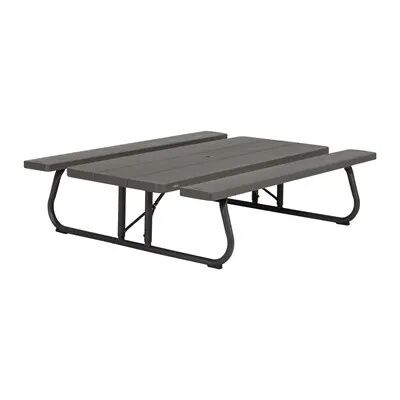 Lifetime Brown Classic Folding Picnic Table, 6 ft.