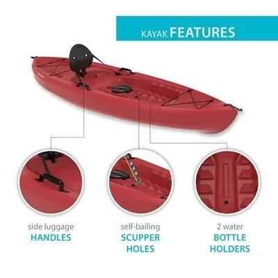 Lifetime Tamarack 100 Sit-On-Top Kayak - Red