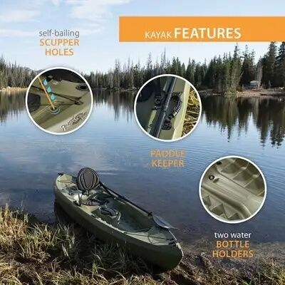 Lifetime Tamarack Angler 100 Fishing Kayak Volcano Fusion (Not Pictured)