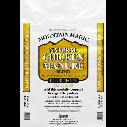 Mountain West Bark Products 1 Cu. Ft. Chicken Manure