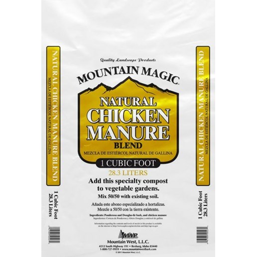 Mountain West Bark Products 1 Cu. Ft. Chicken Manure