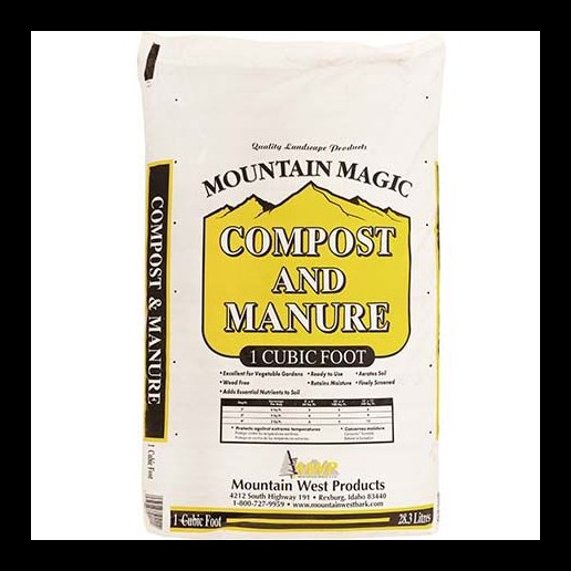 Mountain West Bark Products Mountain Magic Compost & Manure- 1 Cu ft
