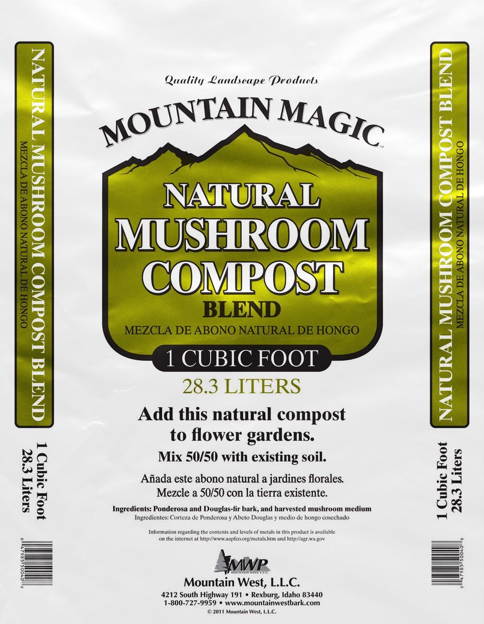 Mountain West Products Mushroom Compost, 1-Cu Ft