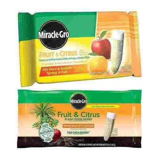 Miracle-Gro Fruit & Citrus Fertilizer Spikes 12-Pk. - 3 lb