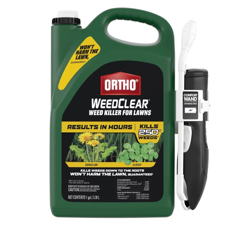 Ortho WeedClear Weed Killer for Lawns with Comfort Wand, 1-Gal