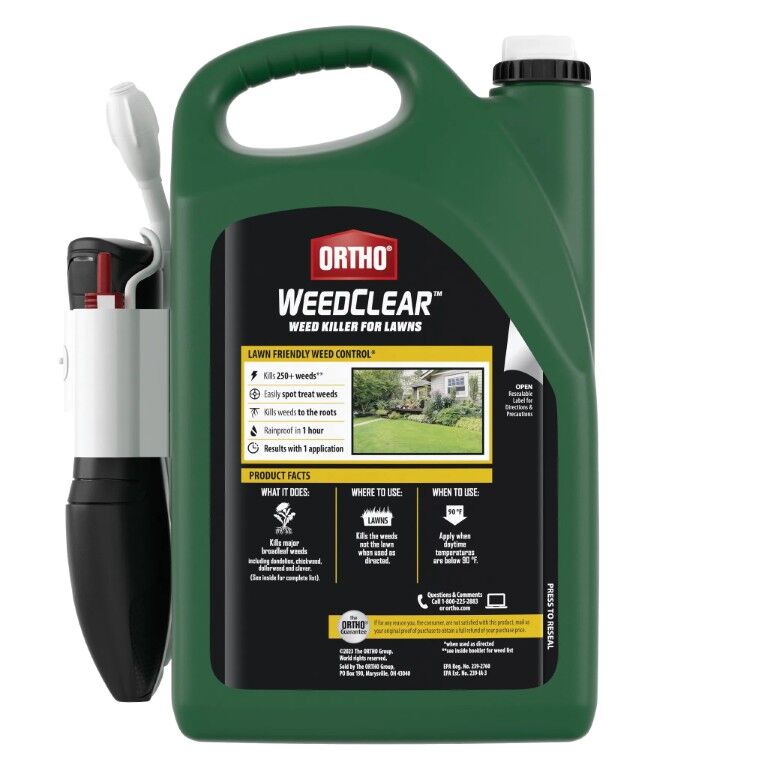 Ortho WeedClear Weed Killer for Lawns with Comfort Wand, 1-Gal