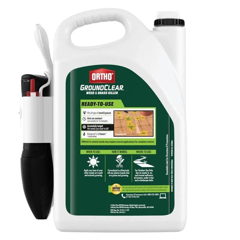 Ortho GroundClear Weed & Grass Killer With Comfort Wand, 1-Gal
