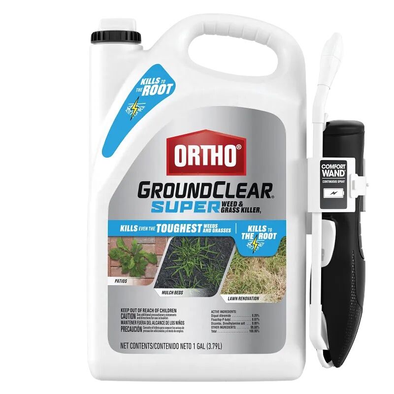 Ortho GroundClear Super Weed & Grass Killer with Comfort Wand, 1-Gal