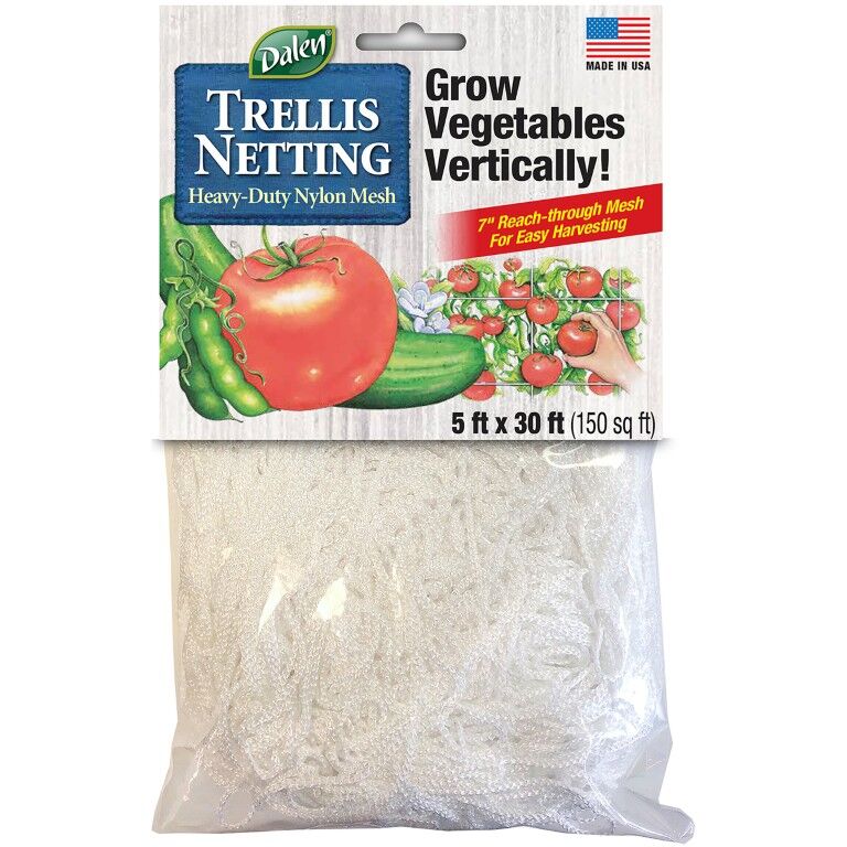Gardeneer by Dalen Trellis Nylon Netting, 5-Ft X 30-Ft, 7-In Mesh