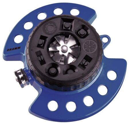 Dramm Blue ColorStorm 9-Pattern Turret Sprinkler