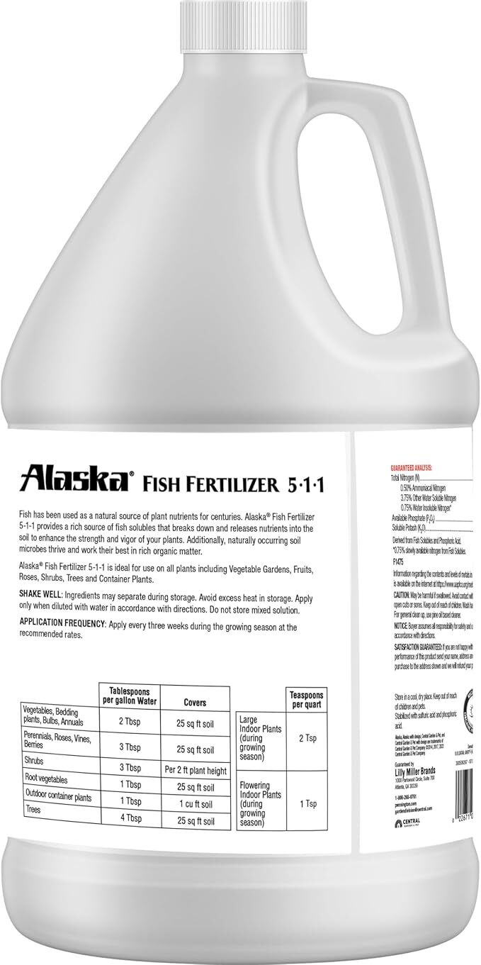 Alaska Fish Fertilizer OMRI Listed 5-1-1, 1-Gal