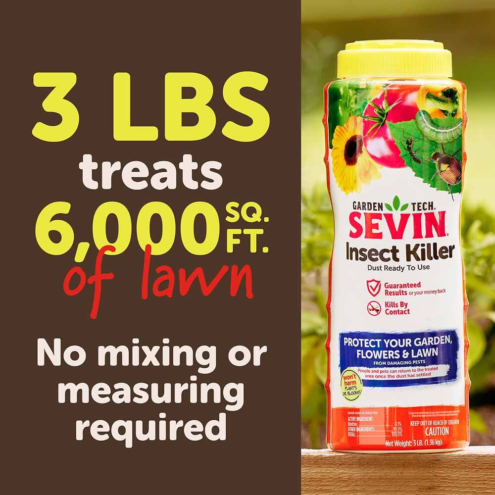 Garden Tech Sevin Insect Killer Dust, 3-Lb