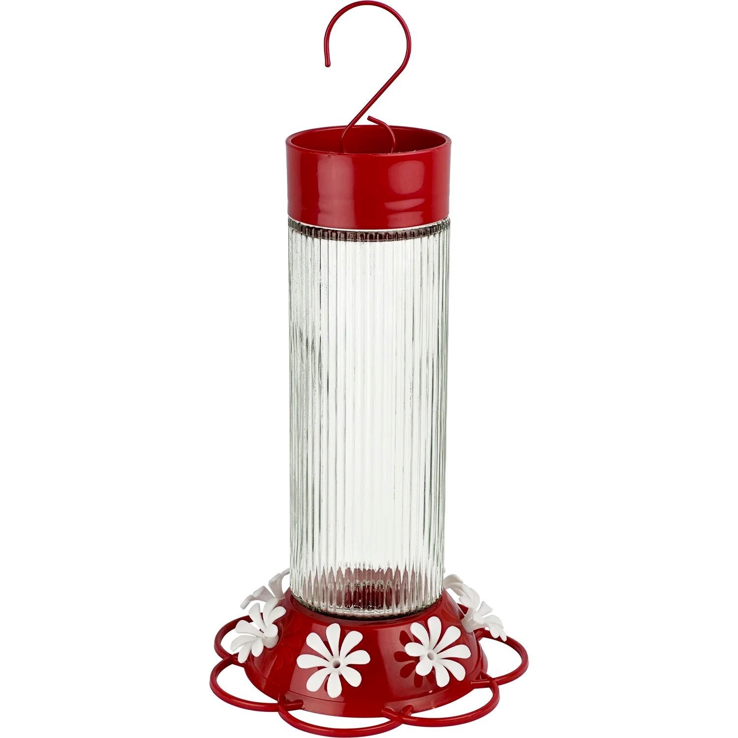 Nature's Way Ribbed Rose Gravity Hummingbird Feeder, 28-Oz