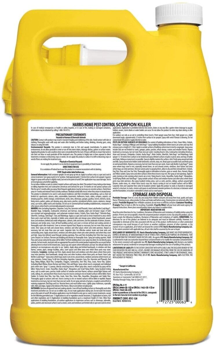 Harris Home Pest Control Scorpion Killer, 1-Gal