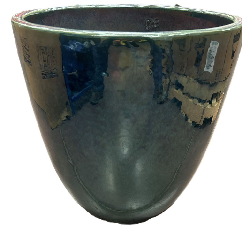 Pacific Home & Garden Milano Cone Green Pot, 18-In