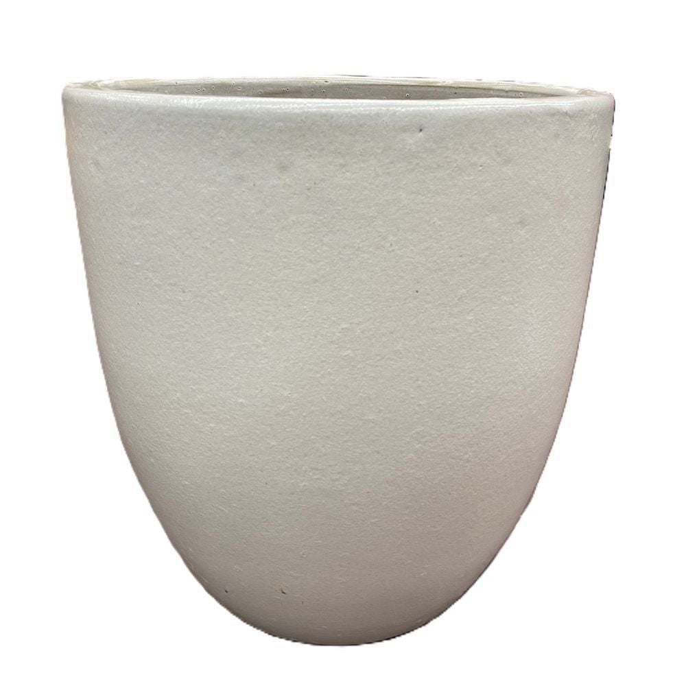 Pacific Home & Garden Milano Cone White Pot, 12-In