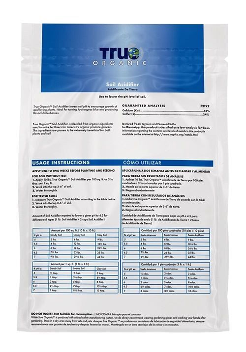 True Organic Soil Acidifier, 6-Lb