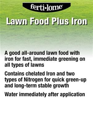Ferti-Lome Lawn Food Plus Iron, 20-lb