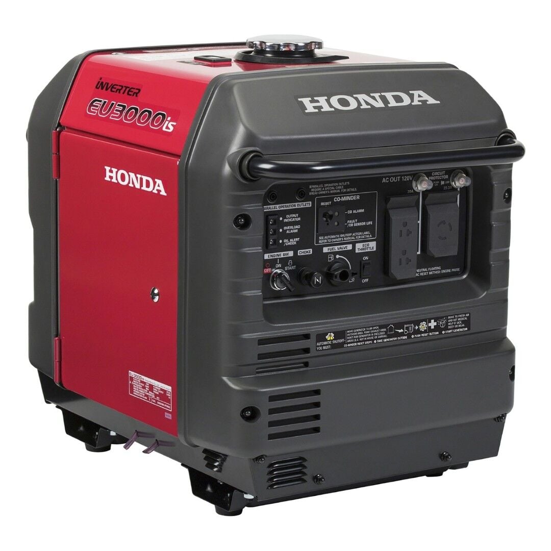 Honda EU3000iS Inverter Generator with CO-MINDER, 3000 W, 120V