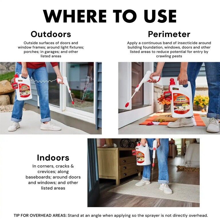Spectracide Bug Stop Home Barrier With Accushot Sprayer, 1.33-Gal
