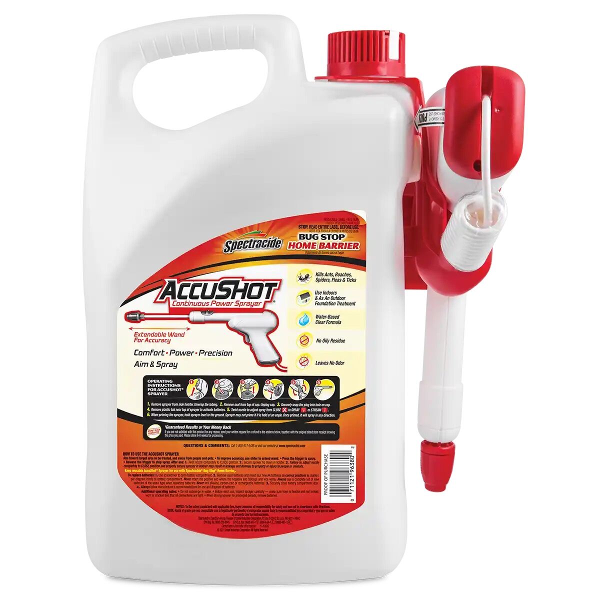 Spectracide Bug Stop Home Barrier With Accushot Sprayer, 1.33-Gal