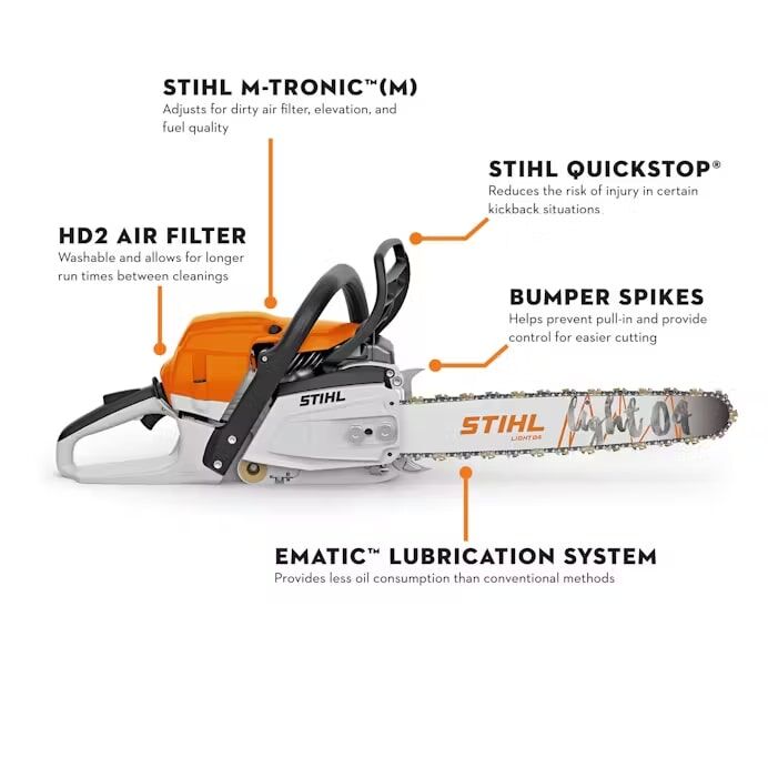 STIHL MS 261 C-M Gas Chainsaw, 16-In