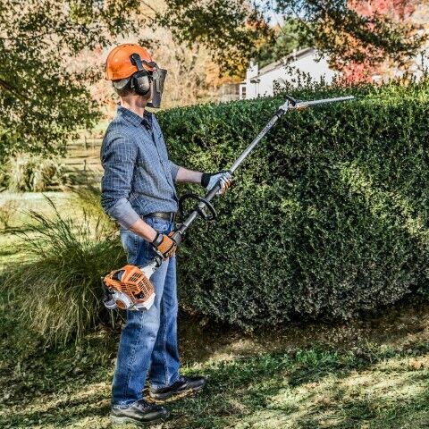 STIHL KombiSystem HL-KM 145° Adjustable Hedge Trimmer Attachment, 20 in.