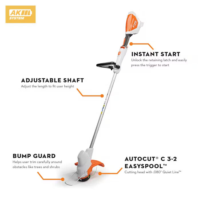 Stihl FSA 57 Line Trimmer with AK 10 Battery & AL 101 Charger