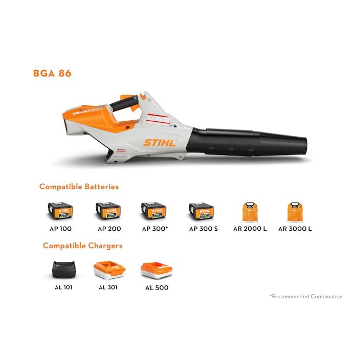 STIHL BGA 86 Cordless Blower with Battery and Charger