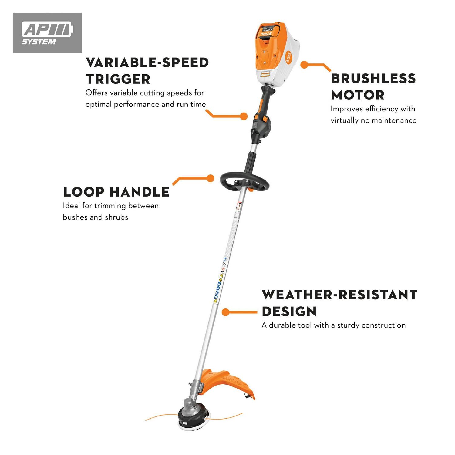 STIHL FSA 200 R Battery Powered String Trimmer (Tool Only)