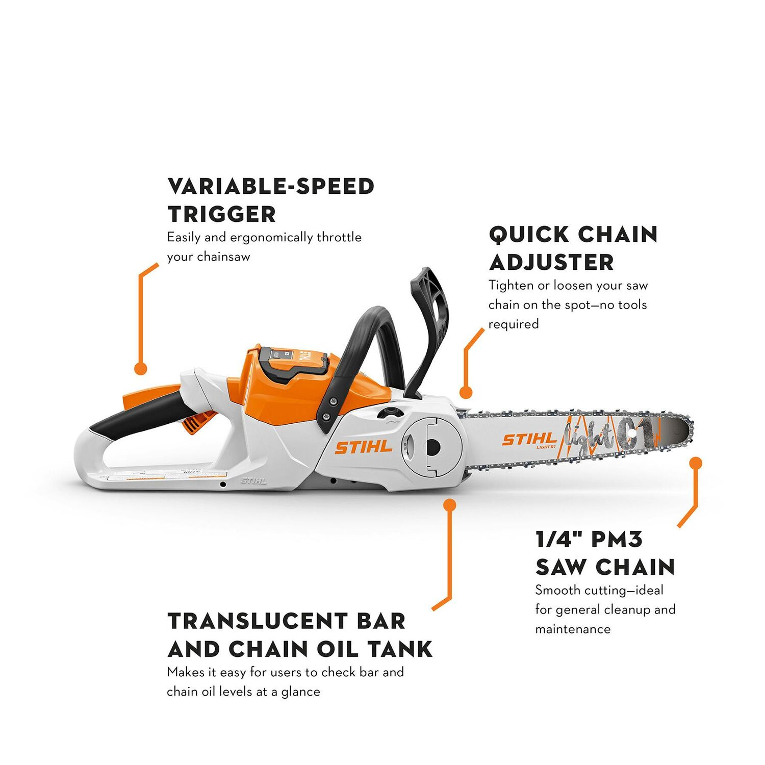 Stihl MSA 60 C-B Battery Chainsaw with AK 20 Battery & AL 101 Charger