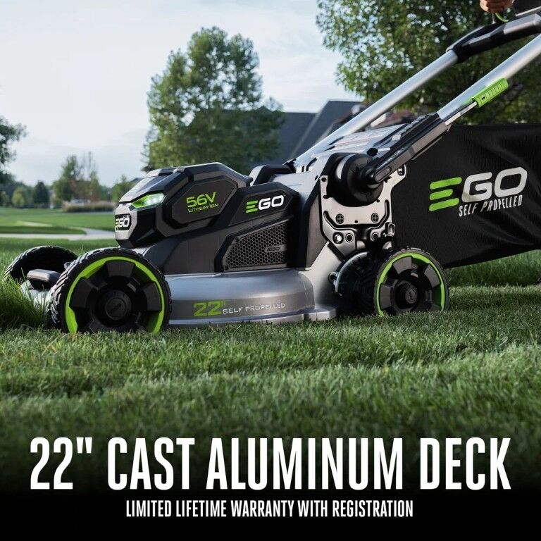 EGO POWER+ 1100 Series Select Cut 22-In Battery Powered Aluminum Walk Behind Lawn Mower