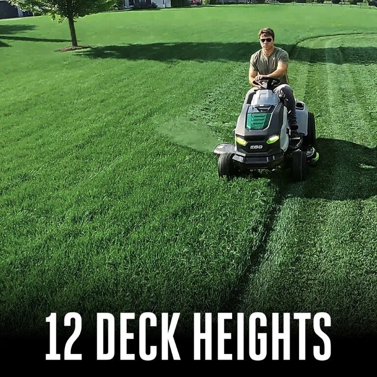 EGO POWER+ T6 42-In Battery Powered Riding Tractor Lawn Mower Kit