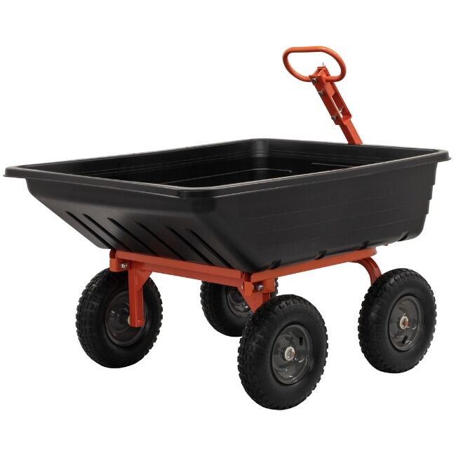 Agri Fab Four Wheel Push/Pull Dump Cart 