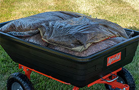 Agri Fab Four Wheel Push/Pull Dump Cart 