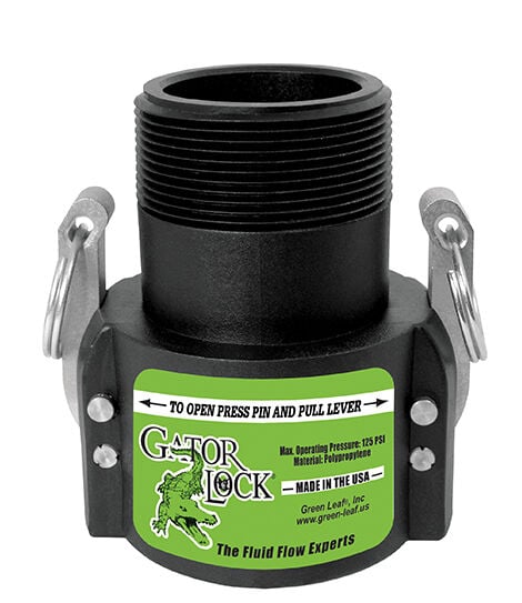 Green Leaf GatorLock B Series, 3/4-In Female Coupler x 3/4-In Male NPT