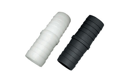 Green Leaf Black Polypropylene Straight Hose Mender, 3/16-In Hose Barb x 3/16-In Hose Barb