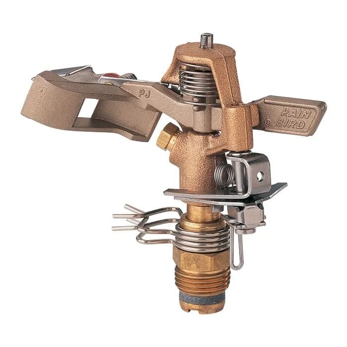 Rain Bird 1/2-In Brass 20°-360° Pattern Impact Sprinkler, 41-Ft