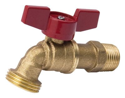 ProLine Quarter-Turn Hose Bibb Valve, 1/2-In MT X 3/4-In Hose
