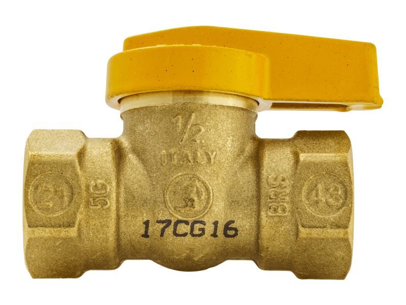 ProLine Brass Gas Valve, 1/2-In FIP X 1/2-In FIP